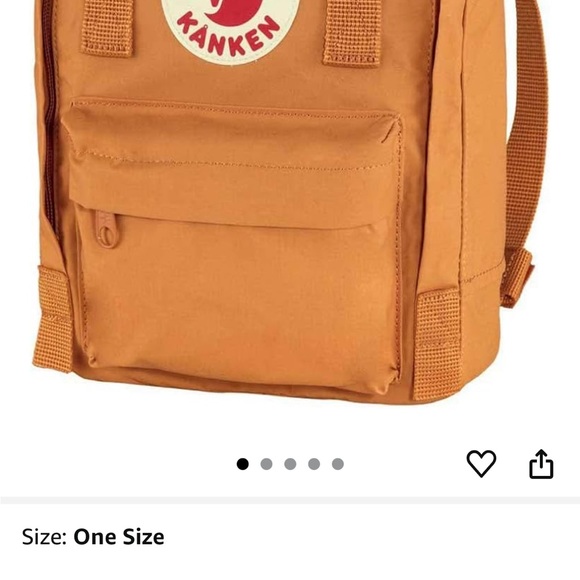 Kånken Mini Orange Backpack - Picture 2 of 8